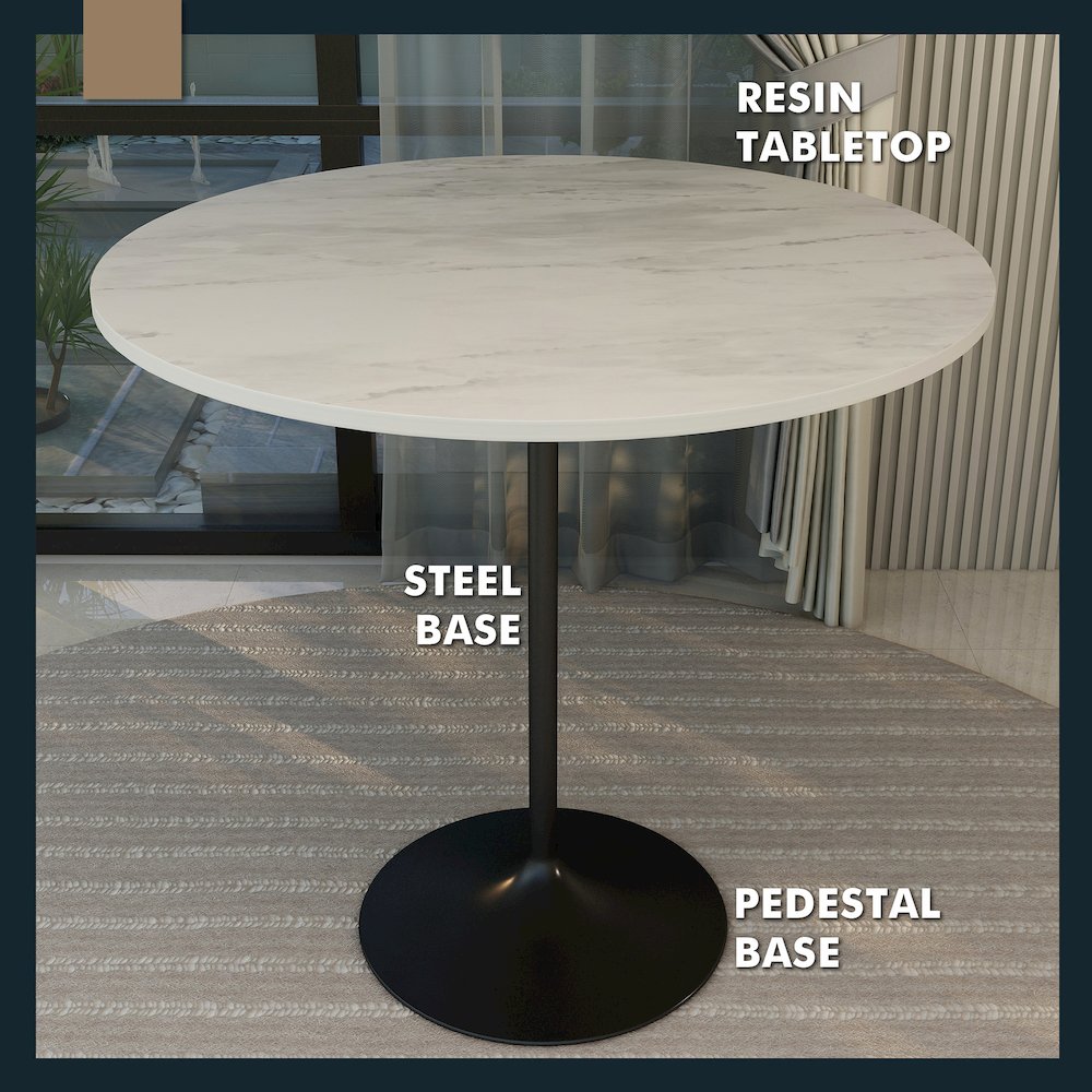 Verve Collection Modern Bar Height Table