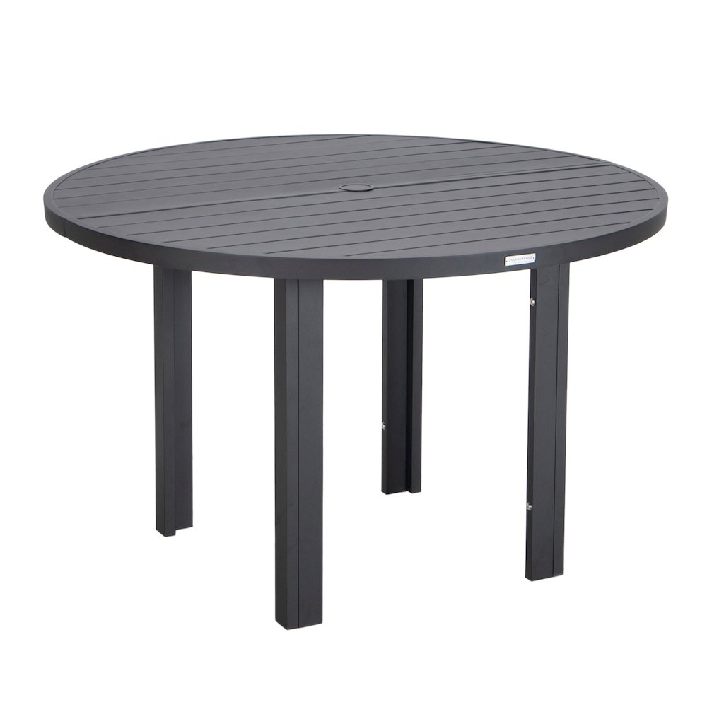 Chelsea 48″ Round Outdoor Aluminum Dining Table for Patio