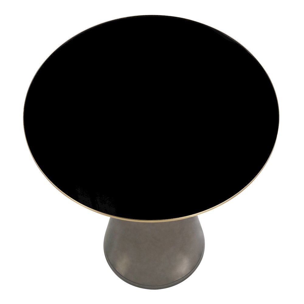 Hyalus Collection Glass Side table in Smoke