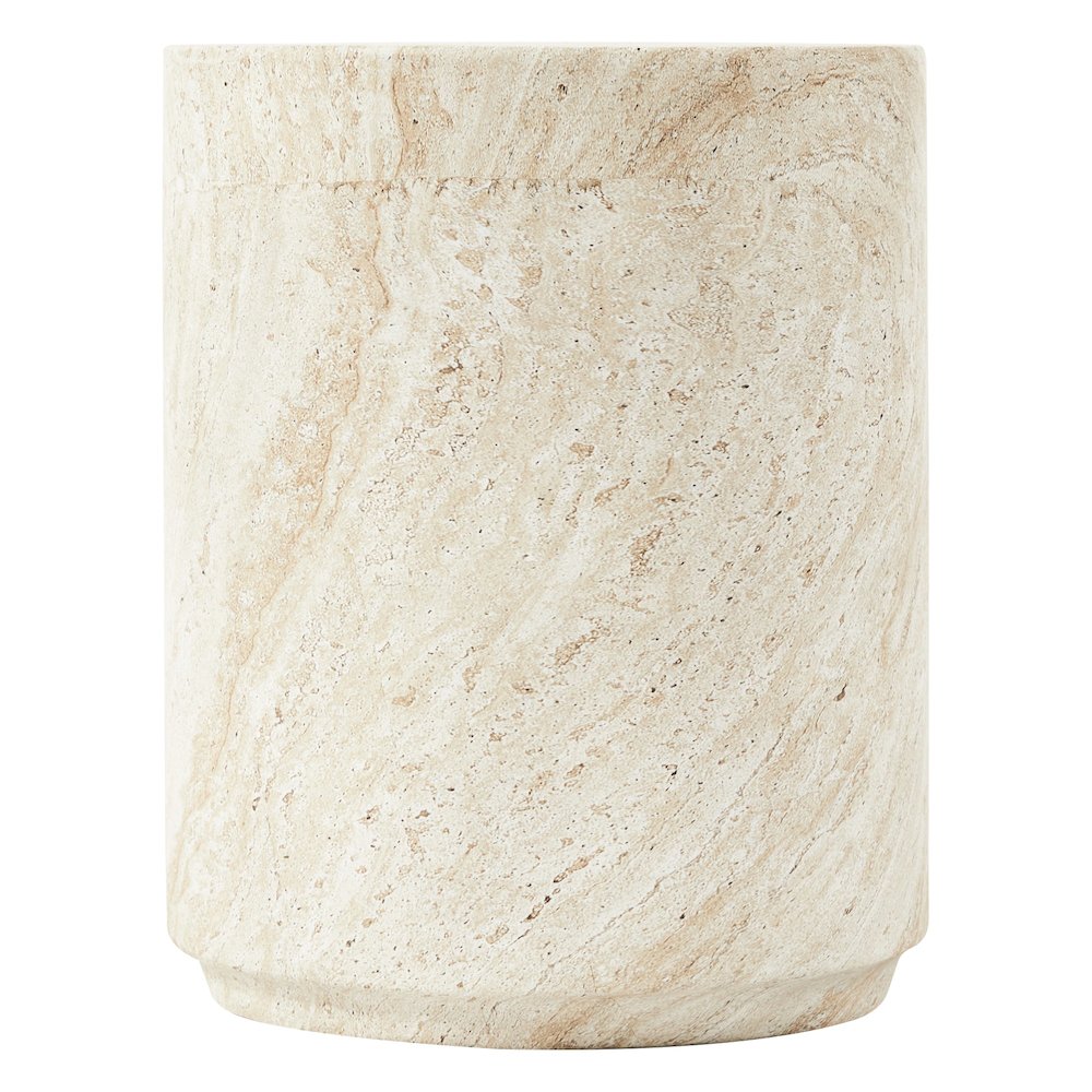 Modern Side End Table Ramble Series In Travertine