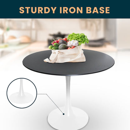 Bristol Mid-Century Modern Round Dining Table