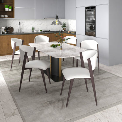 Aspen Collection Modern Dining Chair in White