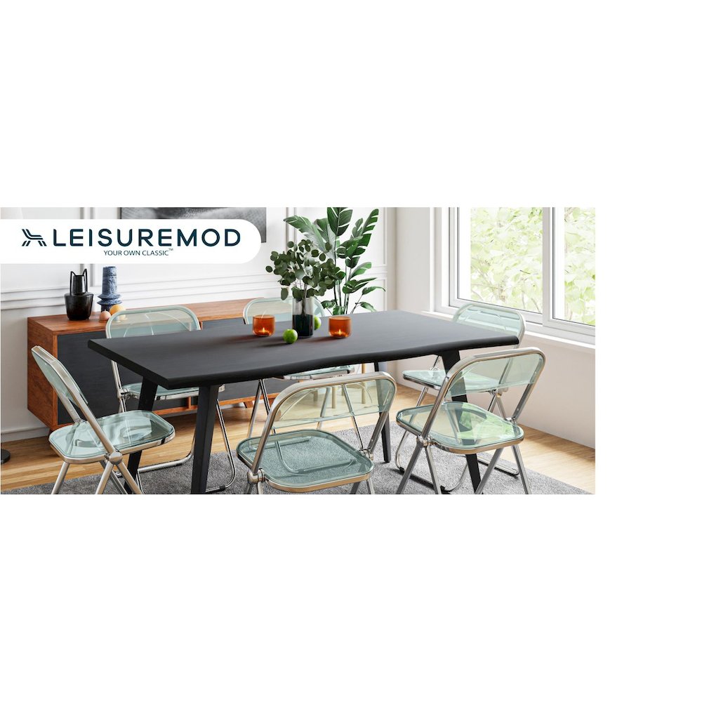Lawrence Acrylic Folding Chair With Metal Frame