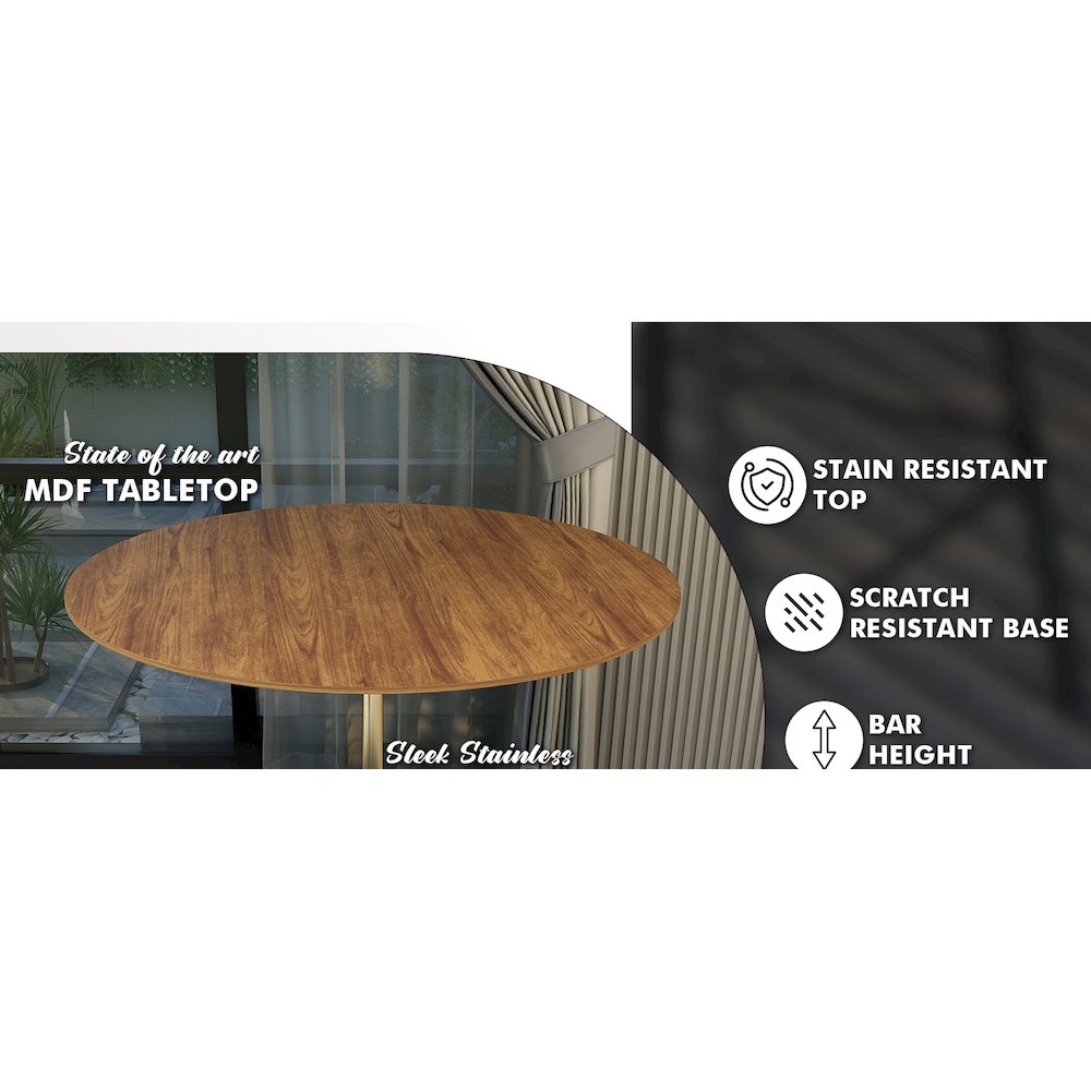 Verve Collection Modern Bar Height Table