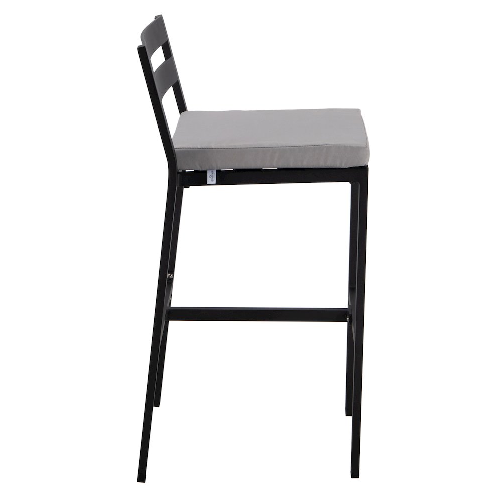 Chelsea Collection Modern Aluminum Outdoor Bar Chair