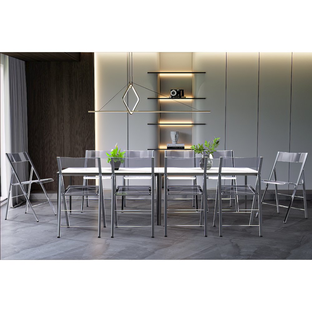 Menno Modern Acrylic Folding Chair