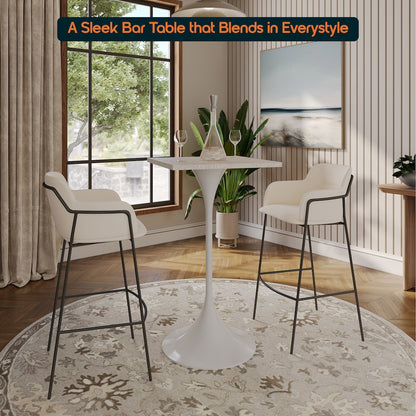 Verve Collection 24 Square Top Bar Height Table