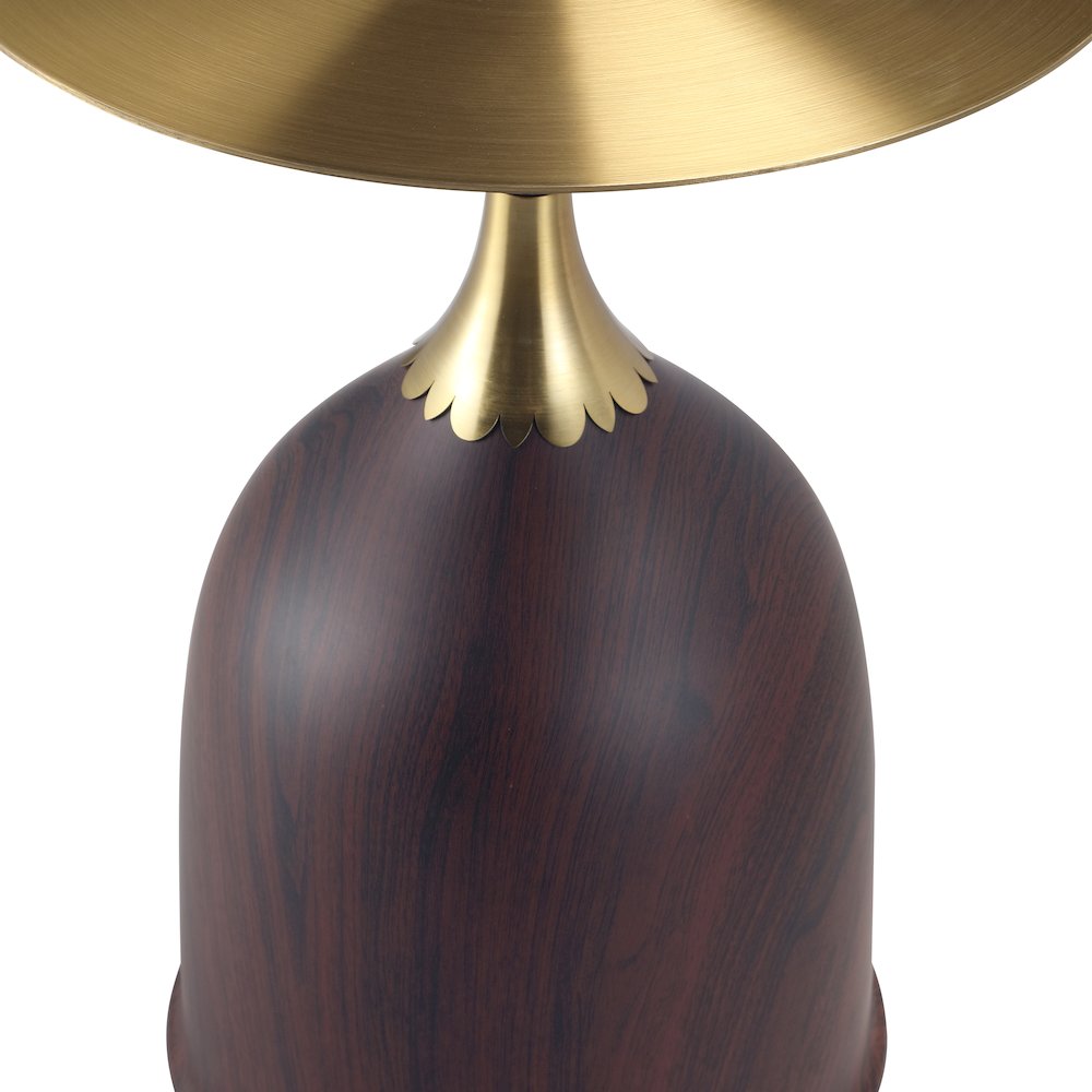 Oslo Collection Modern End Table In Wood Brown