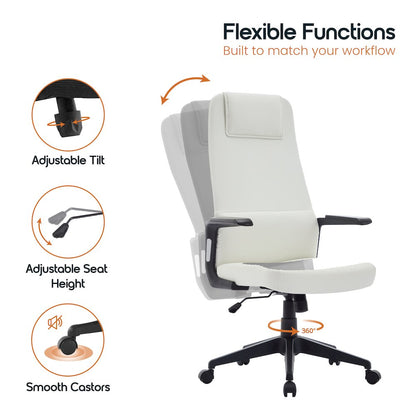 Nexa Collection Modern Office Chair In White