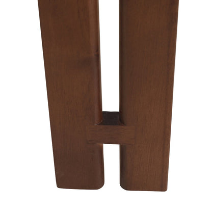 Velo Series Modern Dining Chair in Walnut Color Wood with Toupe Seat