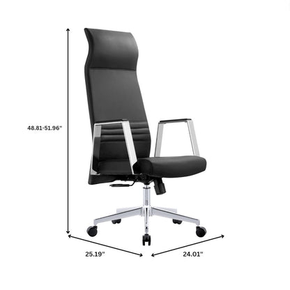 Aleen High-Back Office Chair in Black