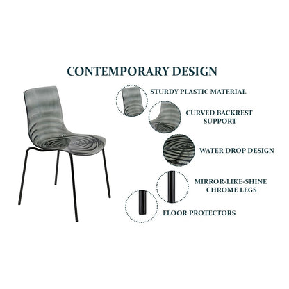 Astor Water Ripple Design Dining Chair