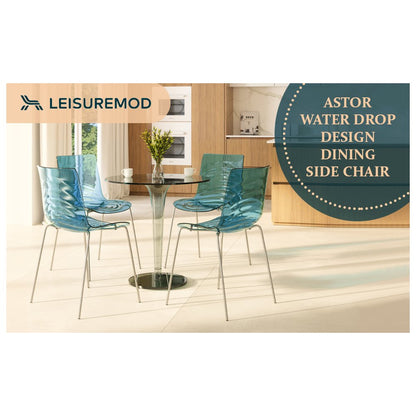 Astor Water Ripple Design Dining Chair