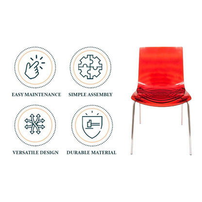 Astor Water Ripple Design Dining Chair