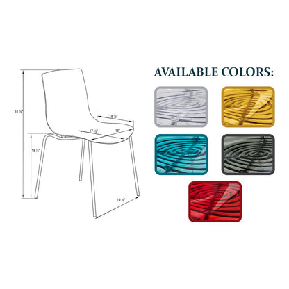 Astor Water Ripple Design Dining Chair