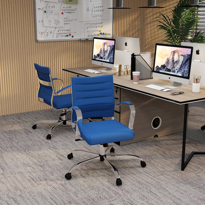 Benmar Home Mesh Office Chair in Navy Blue