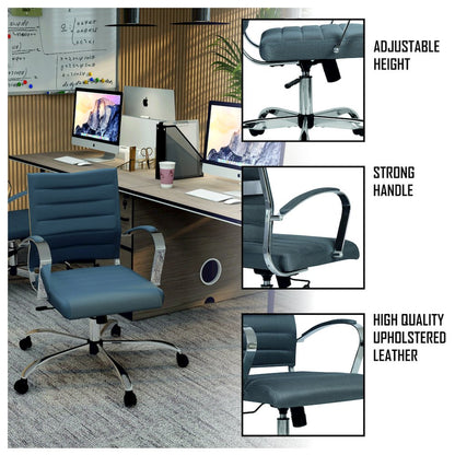Benmar Home Mesh Office Chair in Grey