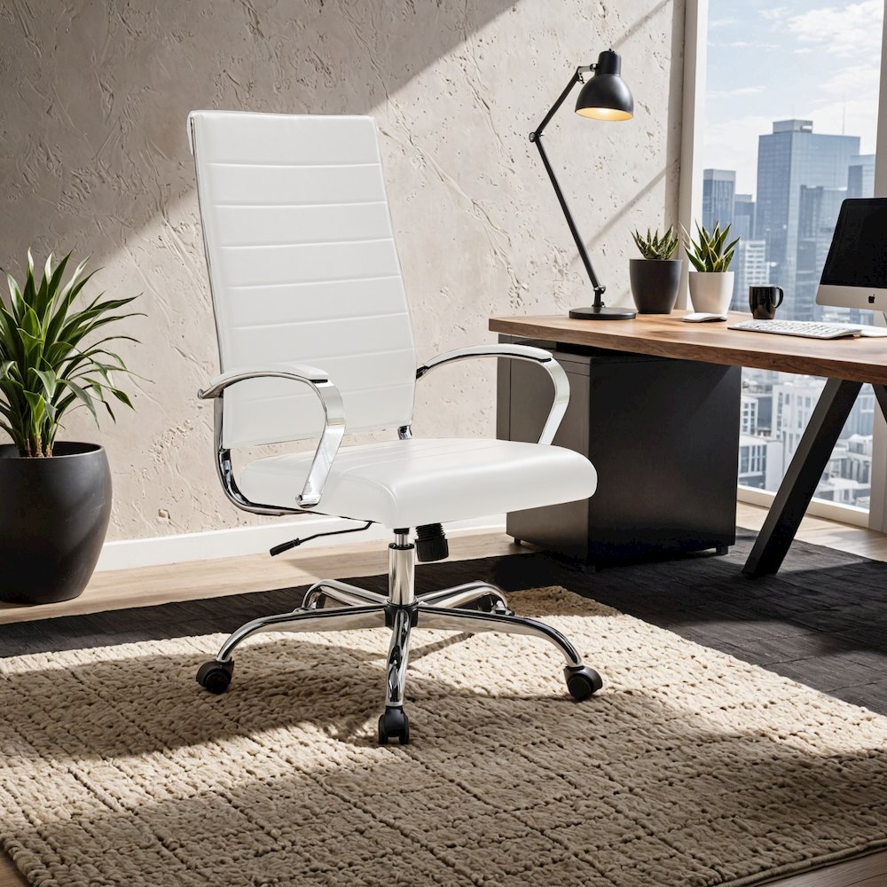 Benmar High-Back Leather Office Chair