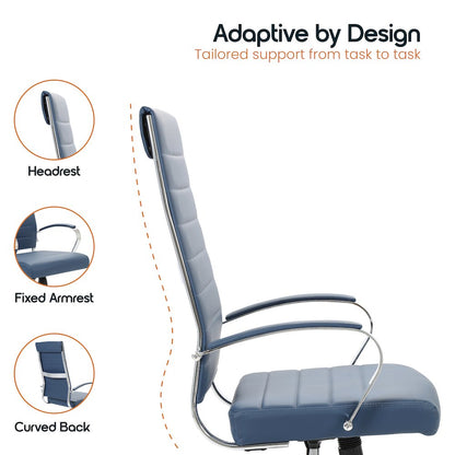 Benmar High-Back Leather Office Chair