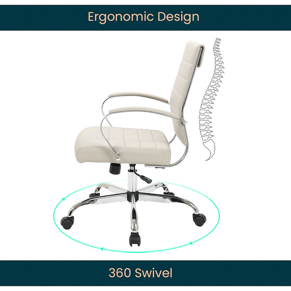 Benmar High-Back Leather Office Chair