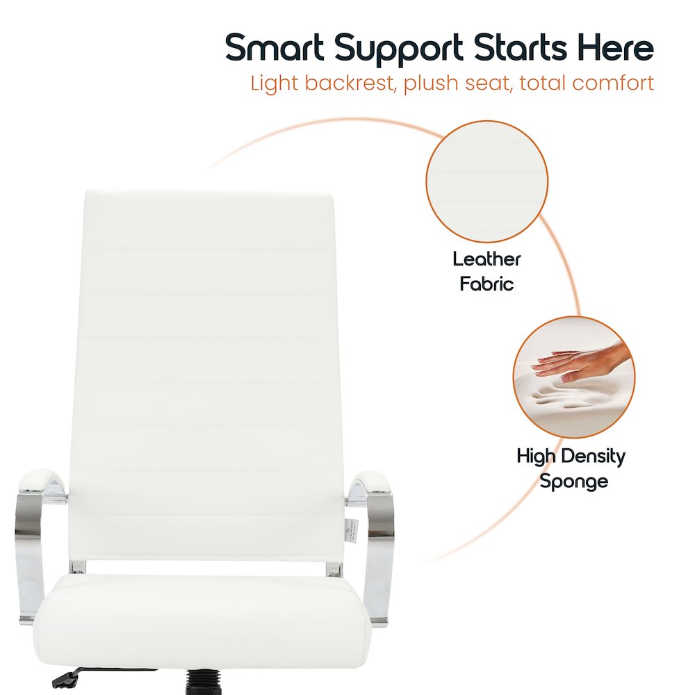 Benmar High-Back Leather Office Chair