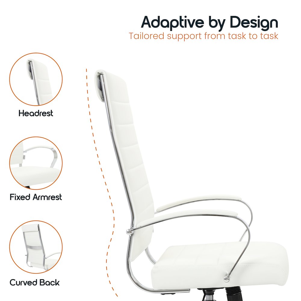 Benmar High-Back Leather Office Chair