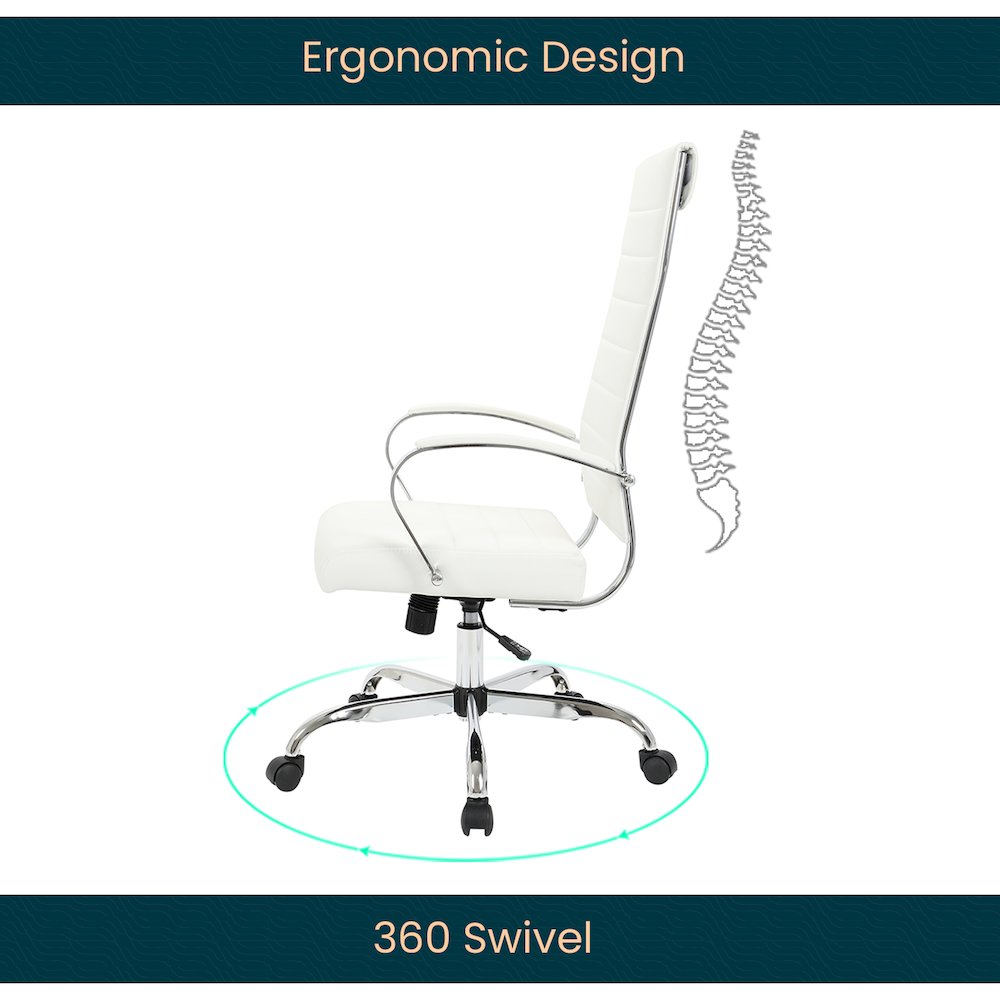 Benmar High-Back Leather Office Chair