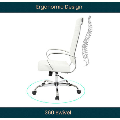 Benmar High-Back Leather Office Chair
