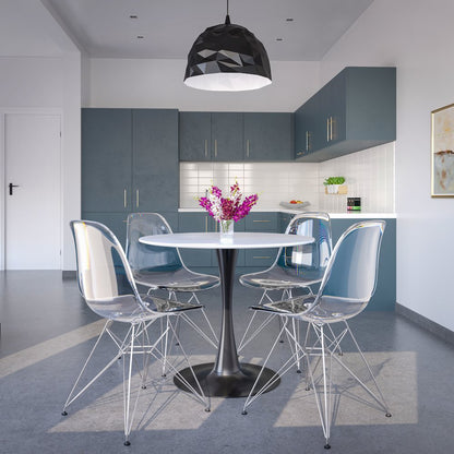 Bristol Mid-Century Modern Round Dining Table