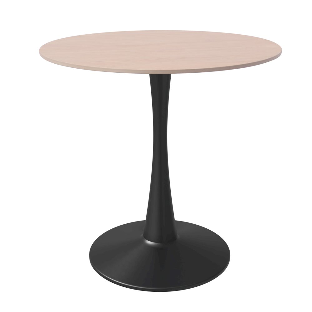 Bristol - Bistro Table - Black Natural wood Top