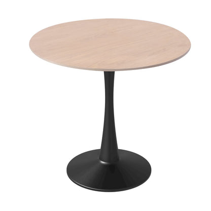 Bristol - Bistro Table - Black Natural wood Top