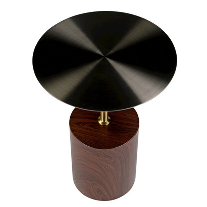 Malta Collection Modern End Table In Brown