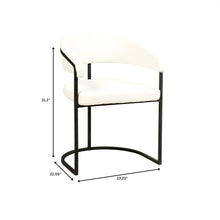 Aero Collection Modern Dining Chair in White Set of 4