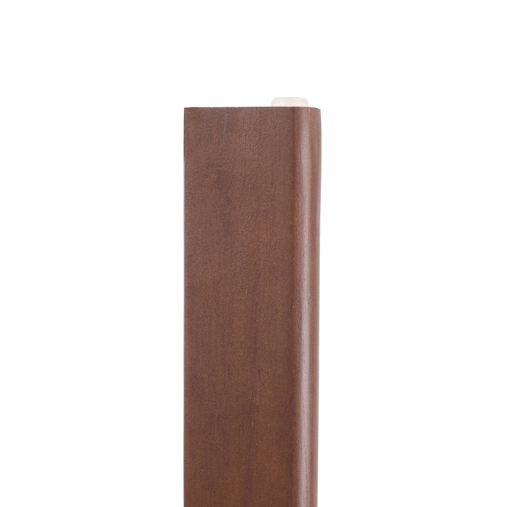 Velo Series Modern Dining Chair in Walnut Color Wood with Toupe Seat