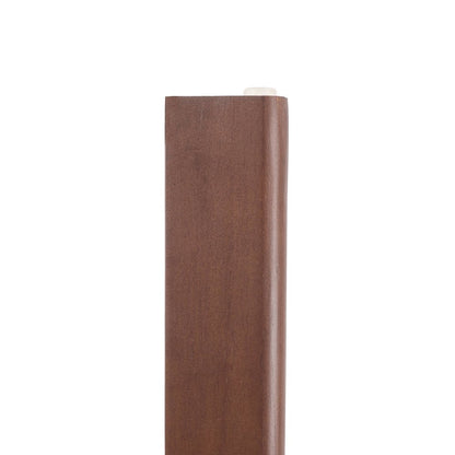 Velo Series Modern Dining Chair in Walnut Color Wood with Toupe Seat