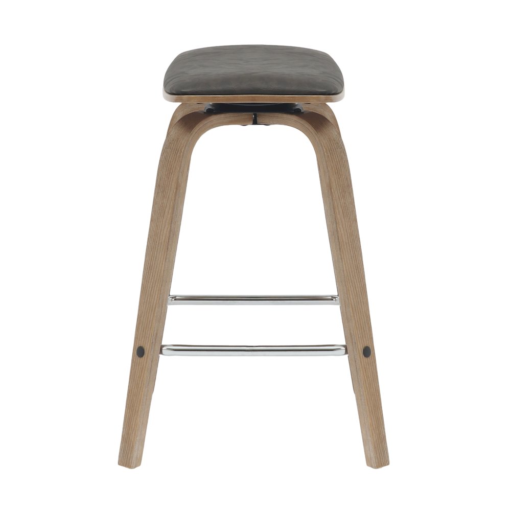 Wooden Counter Stool in Brown
