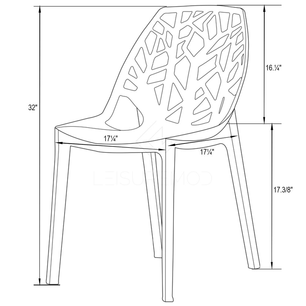 Modern Cornelia Dining Chair, Set of 4