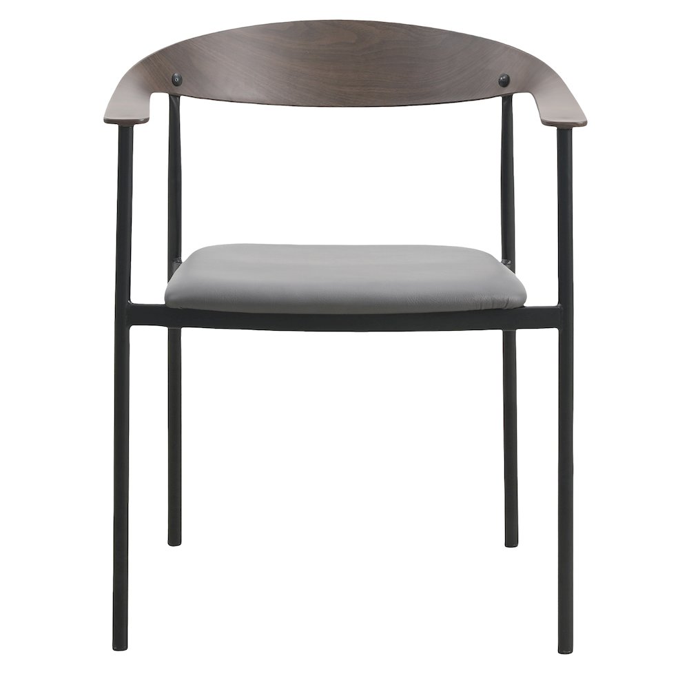 Kora Collection Modern Dining Chair in Charcoal - Set of 4