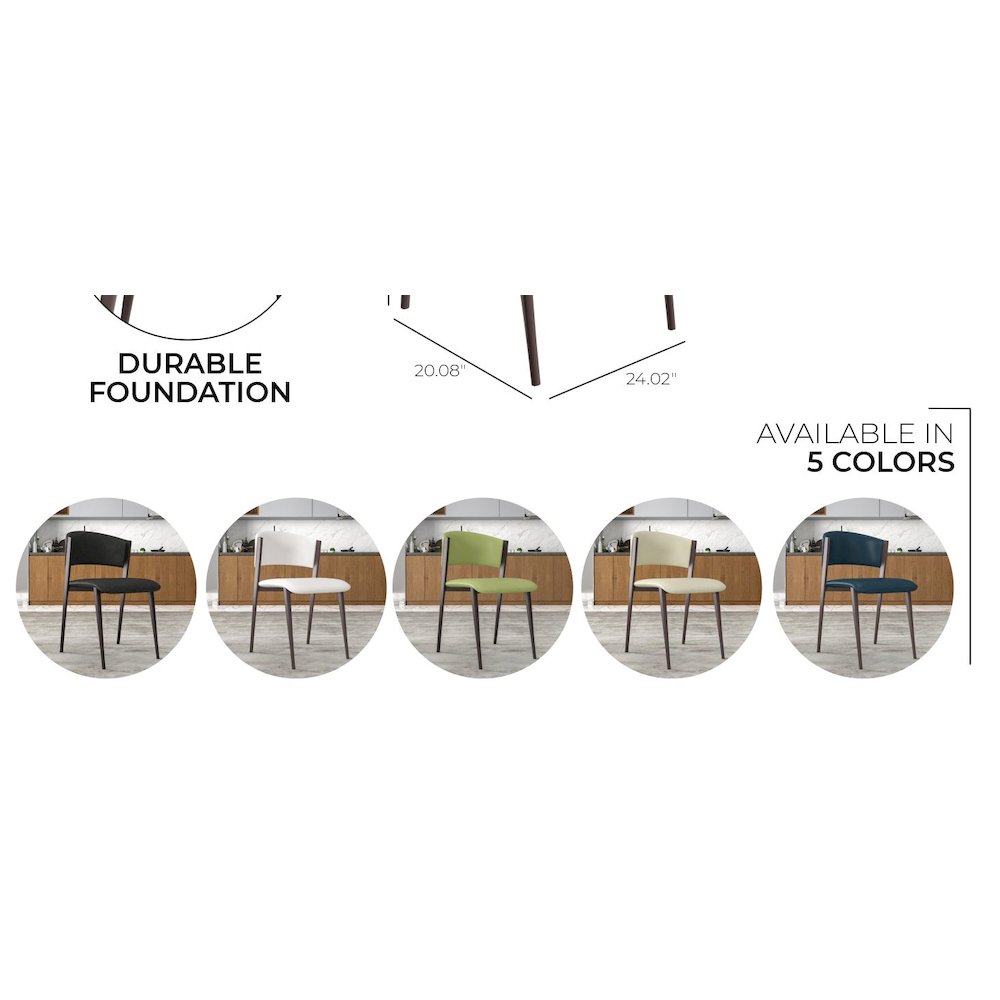 Aspen Collection Modern Dining Chair in White