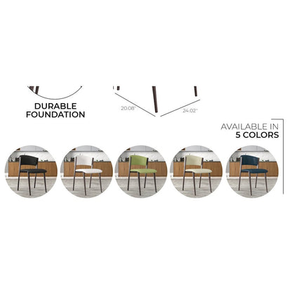Aspen Collection Modern Dining Chair in White