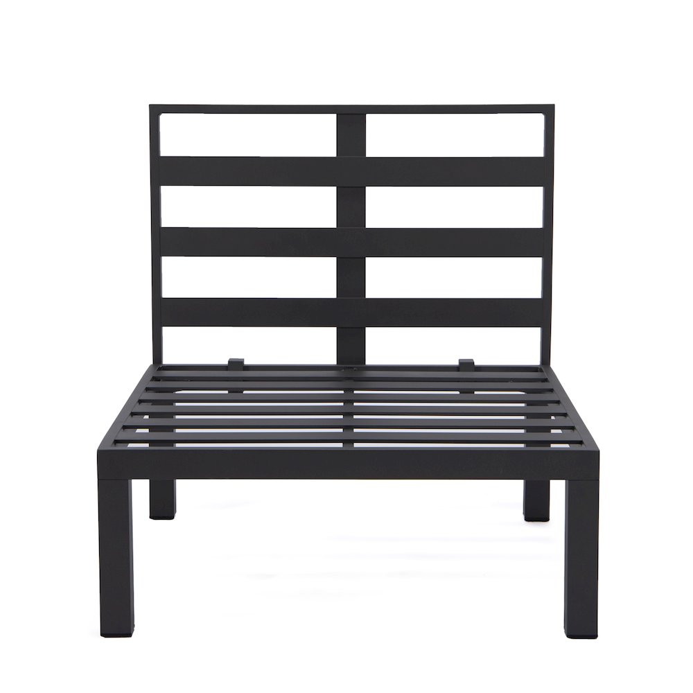 Hamilton Aluminum Patio 4-Seater Sofa With Cushions in Orange