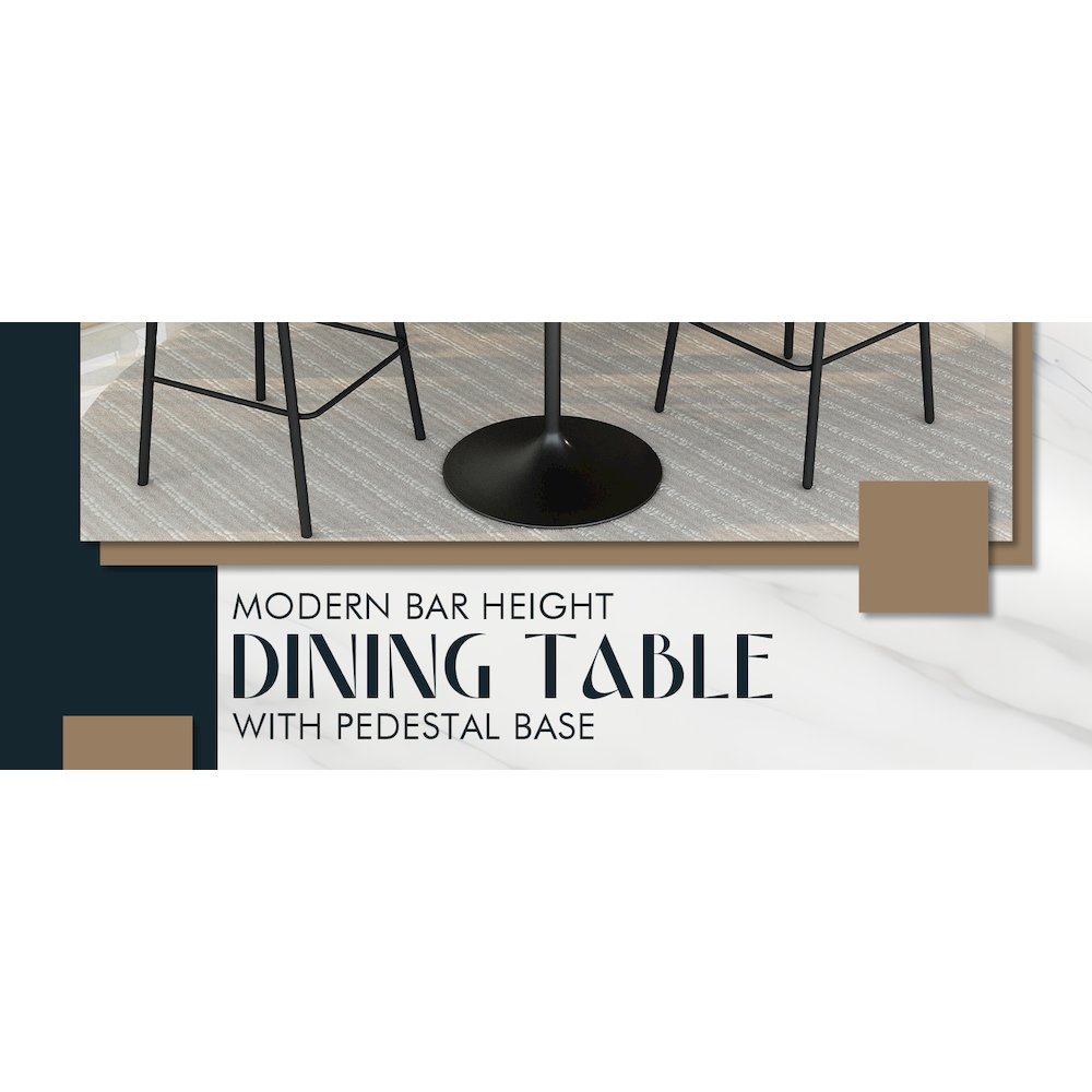 Verve Collection Modern Bar Height Table