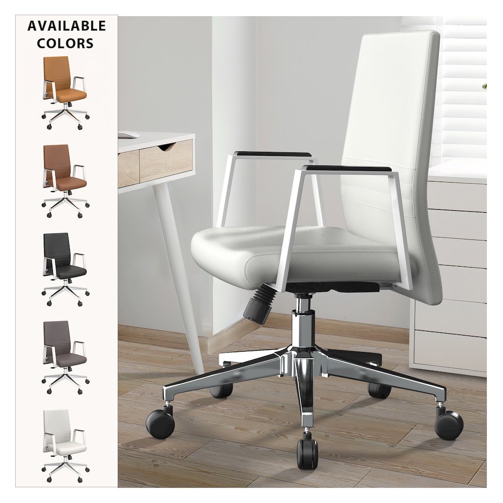 Aleen Office Chair in White