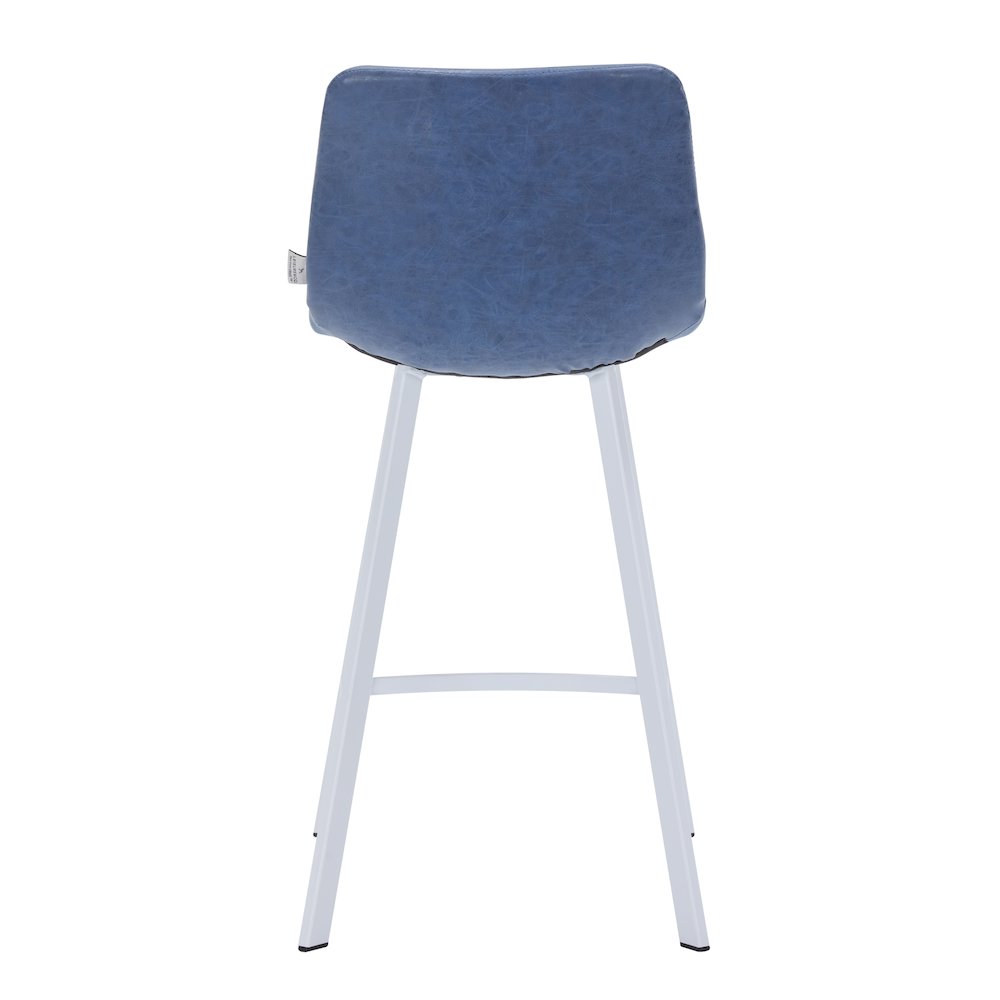Elland - Counter stool - Peacock Blue - White Base