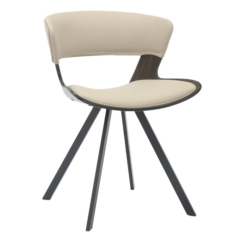 Wooden Dining Chair in Light Taupe
