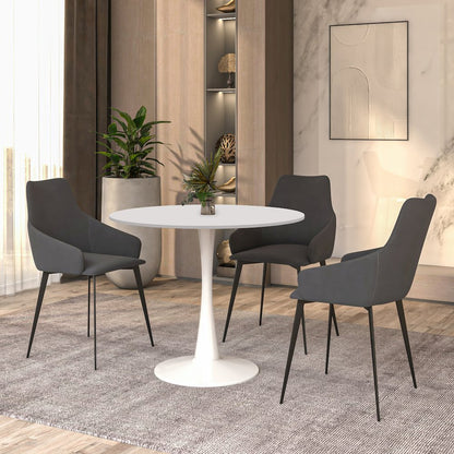 Bristol Mid-Century Modern Round Dining Table