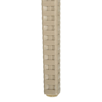 Weave Mace Indoor Outdoor Patio Chair, Set of 2, Taupe