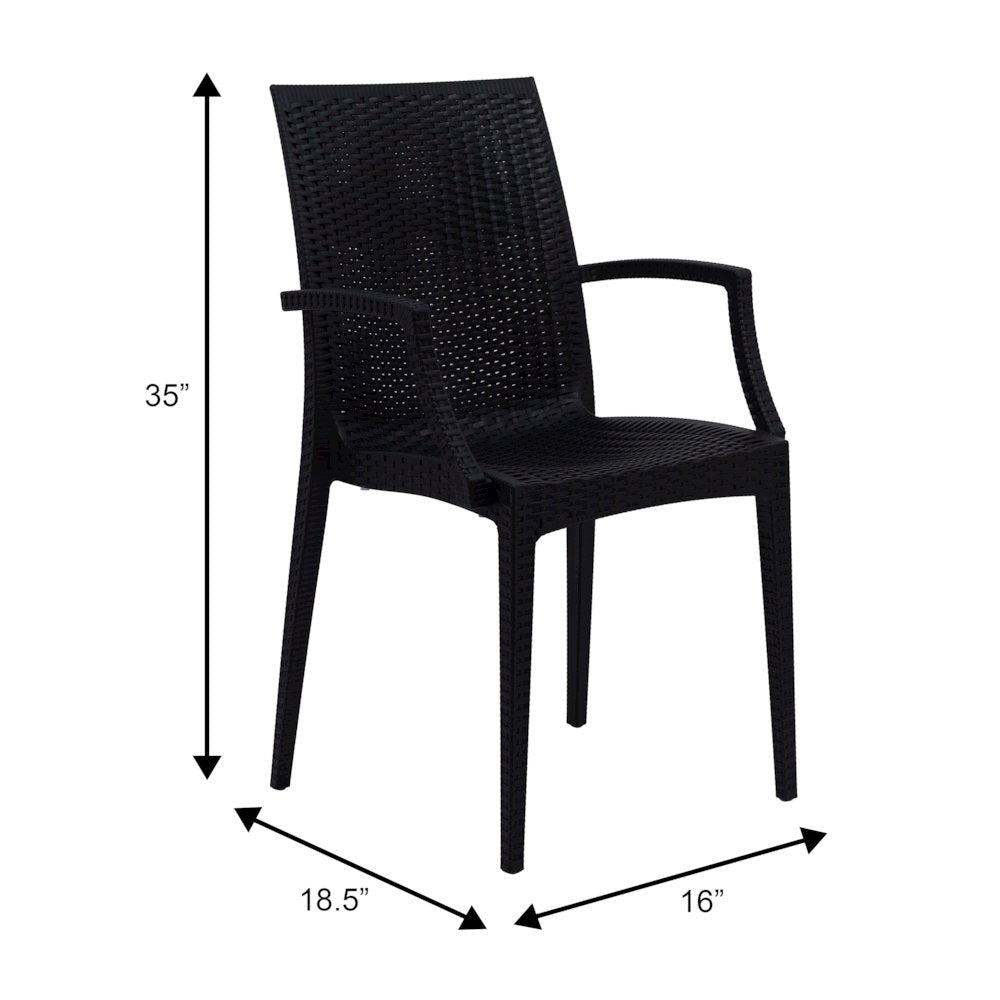 Weave Mace Indoor/Outdoor Chair (With Arms)