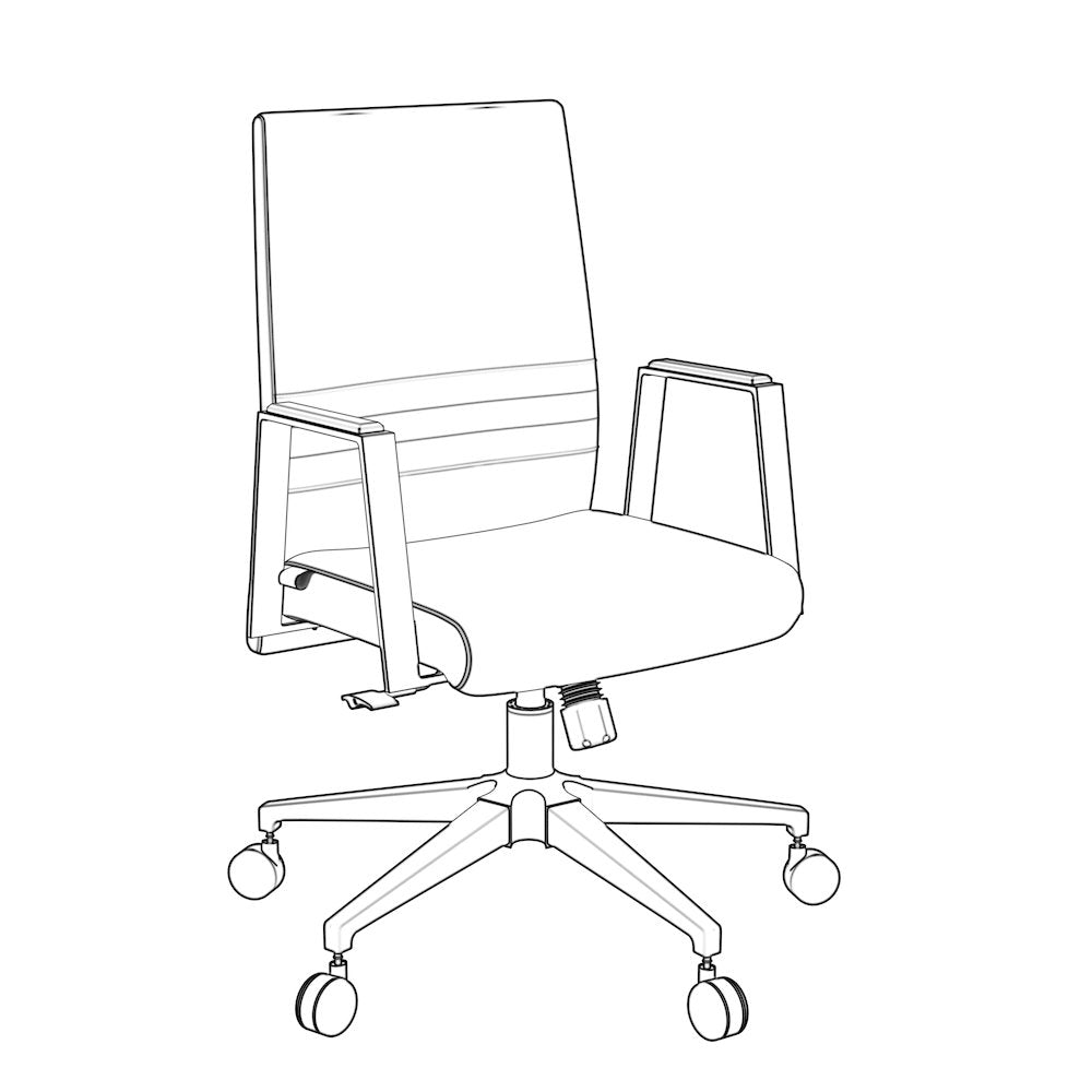 Aleen Office Chair in Black