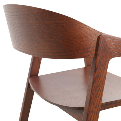 Rivo Collection Elegant Dining Chair in Dark Brown Wood